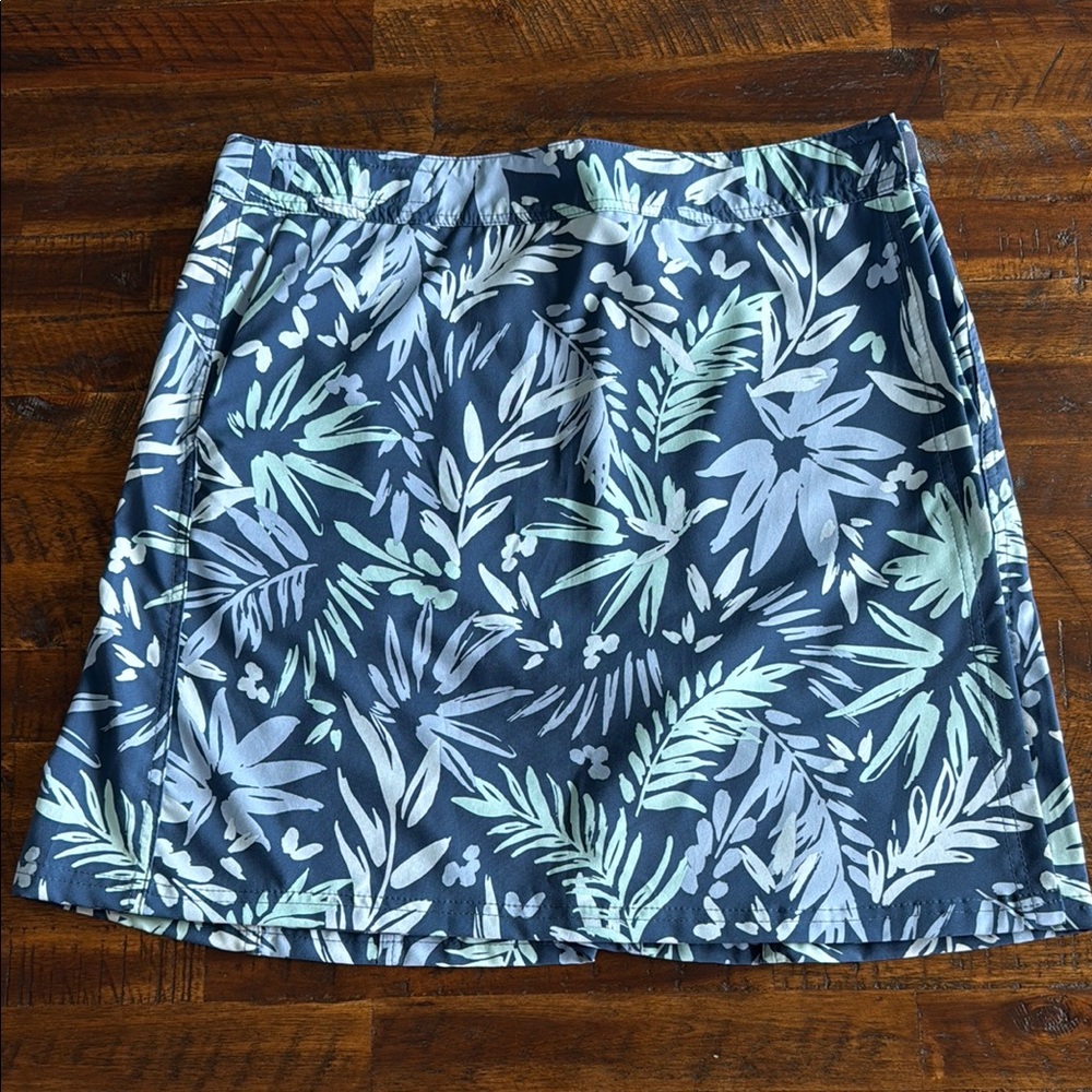 Ripskirt Hawaii A-Line Mini Skirt in Blue and Green